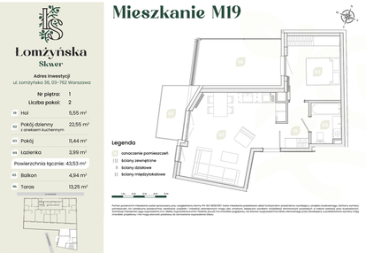 Mieszkanie w inwestycji: Łomżyńska Skwer