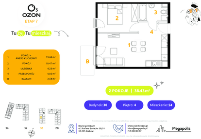 Mieszkanie w inwestycji: Osiedle Ozon etap VII