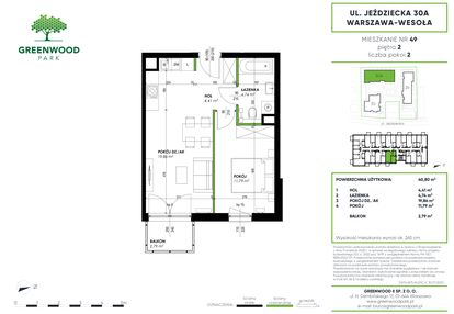 Mieszkanie w inwestycji: Greenwood Park