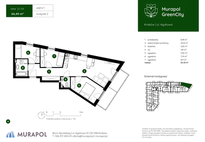 Mieszkanie w inwestycji: Murapol GreenCity bud. 2