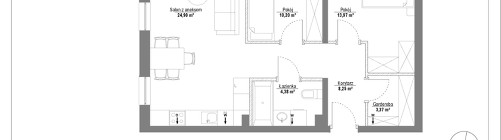 Mieszkanie w inwestycji: Początek Piątkowo bud. F