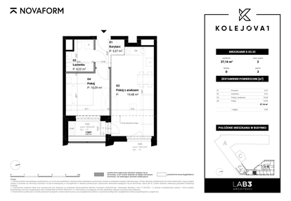 Mieszkanie w inwestycji: Kolejova 1