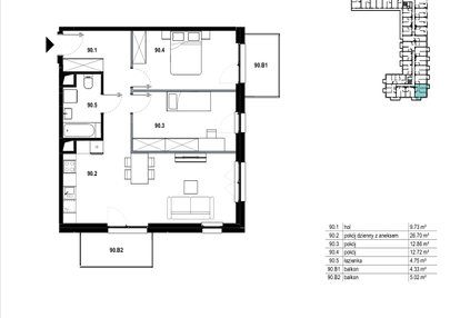 Mieszkanie w inwestycji: Osiedle Mozaika