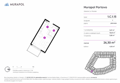 Mieszkanie w inwestycji: Murapol Portovo etap II