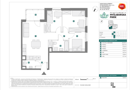 Mieszkanie w inwestycji: Apartamenty Myśliborska Park
