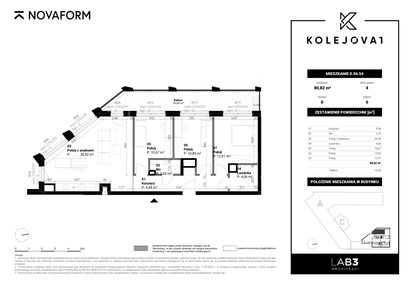 Mieszkanie w inwestycji: Kolejova 1