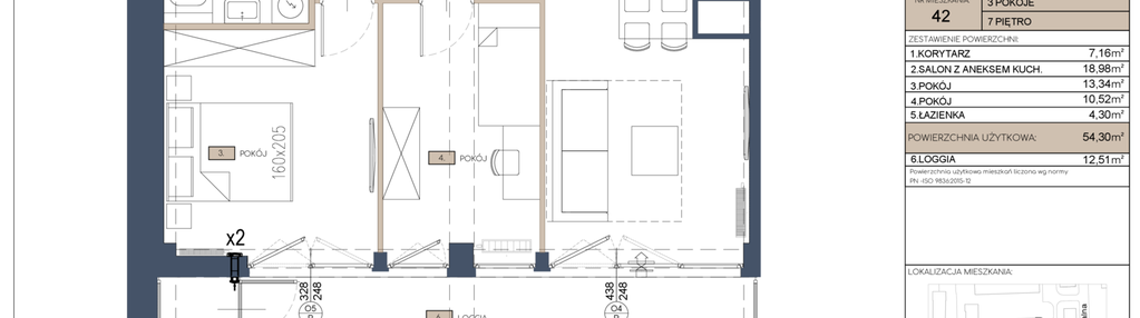 Mieszkanie w inwestycji: Apartamenty Jana Pawła 34