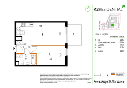Mieszkanie w inwestycji: Kowalskiego 37