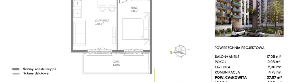 Mieszkanie w inwestycji: Piekarska Park