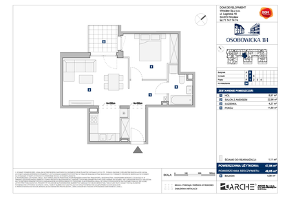 Mieszkanie w inwestycji: Osobowicka 114