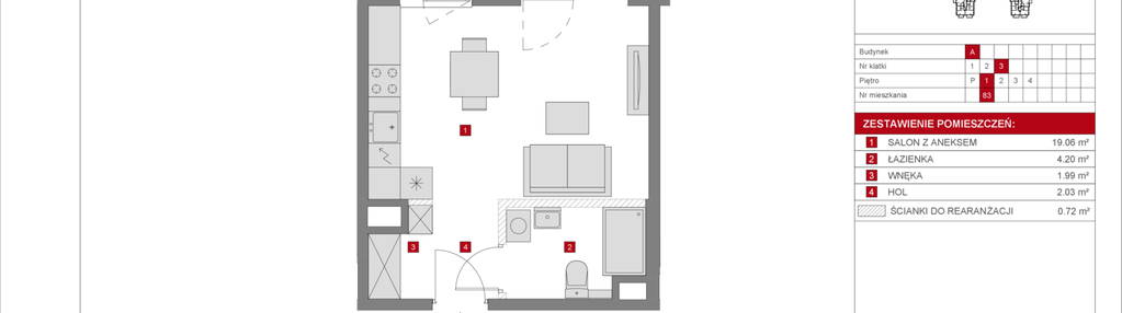 Mieszkanie w inwestycji: Dzielnica Mieszkaniowa Metro Zachód - etap 8.1