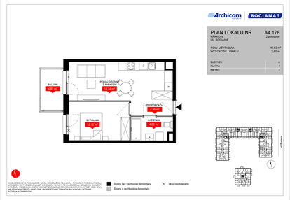 Mieszkanie w inwestycji: Osiedle Bociana 5