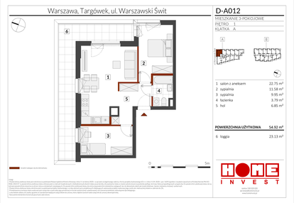 Mieszkanie w inwestycji: Warszawski Świt etap VI