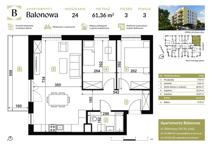 Mieszkanie w inwestycji: Apartamenty Balonowa