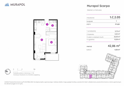 Mieszkanie w inwestycji: Murapol Scarpa