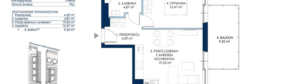 Mieszkanie w inwestycji: Sol Marina etap III