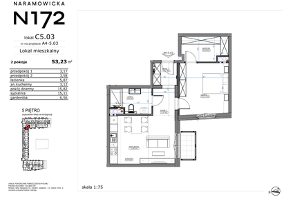 Mieszkanie w inwestycji: Naramowicka 172