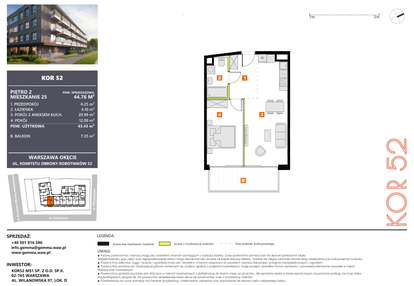 Mieszkanie w inwestycji: KOR 52