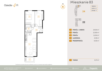 Mieszkanie w inwestycji: Osiedle Fi bud. 22, 24