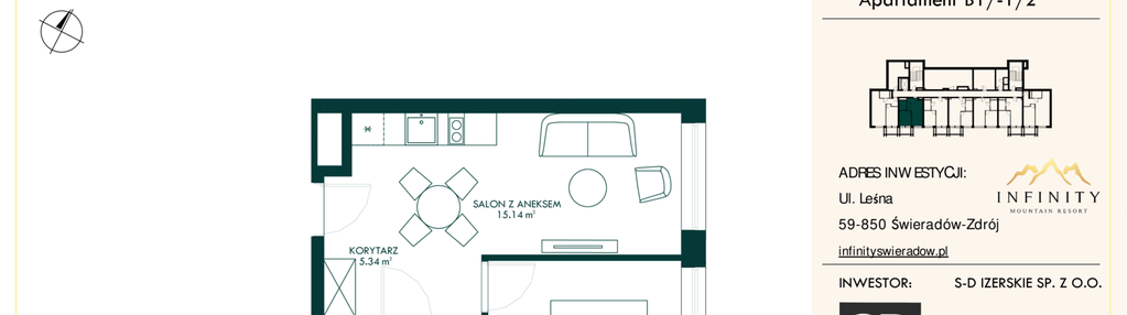 Mieszkanie w inwestycji: Infinity Mountain Resort etap 2