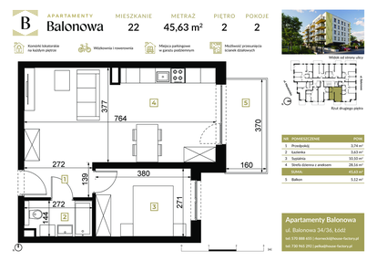 Mieszkanie w inwestycji: Apartamenty Balonowa