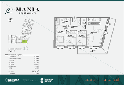 Mieszkanie w inwestycji: MANIA Apartamenty
