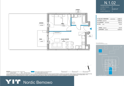 Mieszkanie w inwestycji: Nordic Bemowo - etap III