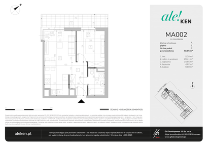 Mieszkanie w inwestycji: Ale!Ken