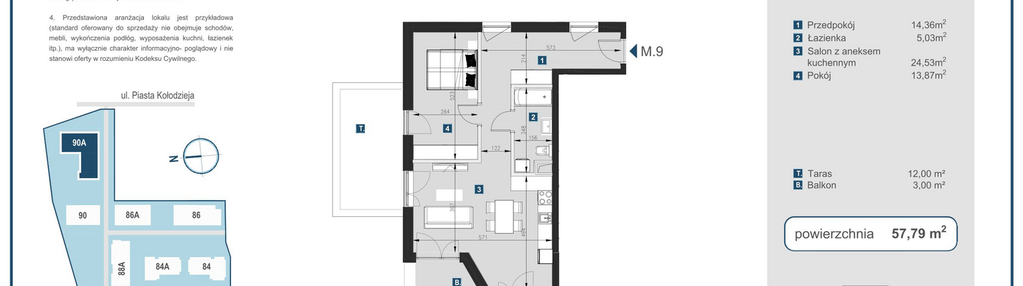 Mieszkanie w inwestycji: Piasta Towers bud. 90A