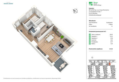 Mieszkanie w inwestycji: Nowe Żerniki Bieńkowskiego etap II