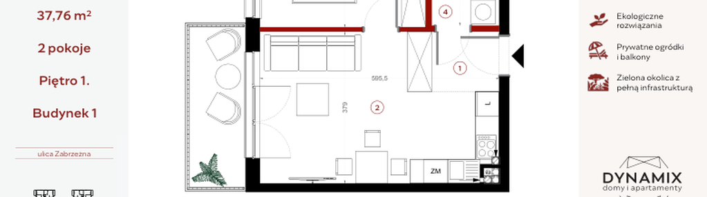 Mieszkanie w inwestycji: Apartamenty Dwie Rzeki