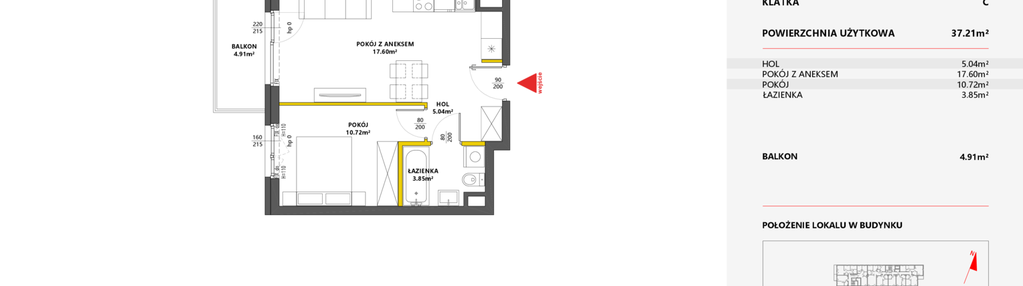 Mieszkanie w inwestycji: Metro Art 6