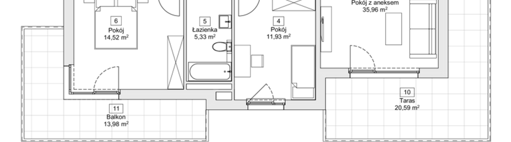 Mieszkanie w inwestycji: Zacisze Marcelin IIIa