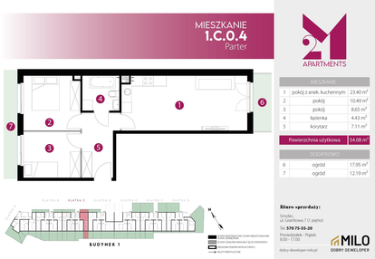 Mieszkanie w inwestycji: 2M Apartments etap IV