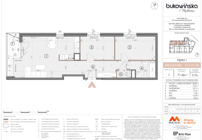 Mieszkanie w inwestycji: Bukowińska Mokotów etap 2