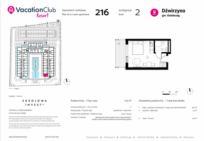 Mieszkanie w inwestycji: VacationClub Resort