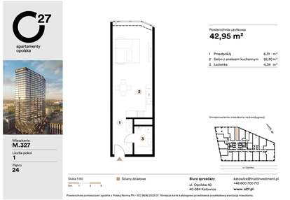 Mieszkanie w inwestycji: O27 Apartamenty Opolska
