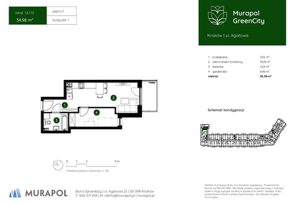 Mieszkanie w inwestycji: Murapol GreenCity bud. 1