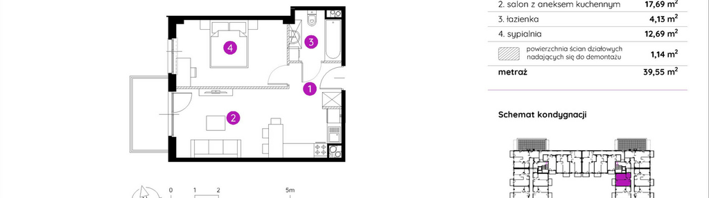 Mieszkanie w inwestycji: Murapol Apartamenty na Wzgórzu - bud. 4 i 5