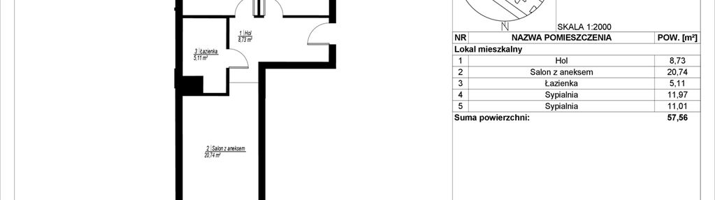 Mieszkanie w inwestycji: Symfonia Ptasia 28