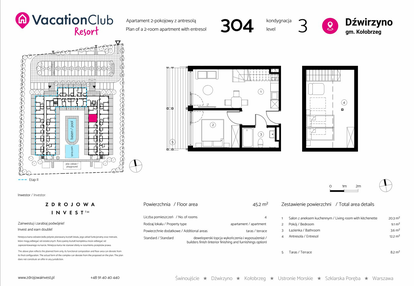 Mieszkanie w inwestycji: VacationClub Resort