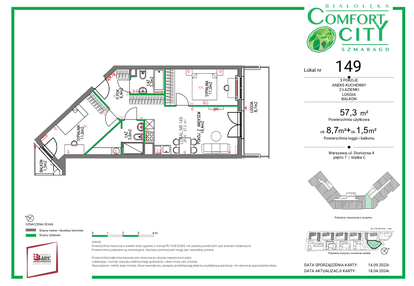 Mieszkanie w inwestycji: Comfort City Szmaragd