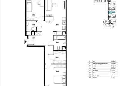 Mieszkanie w inwestycji: Osiedle Mozaika
