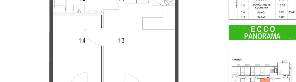 Mieszkanie w inwestycji: Ecco Panorama