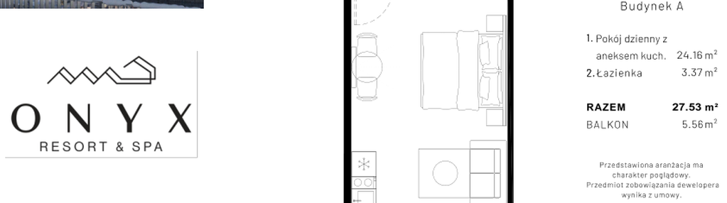 Mieszkanie w inwestycji: Onyx Resort & Spa