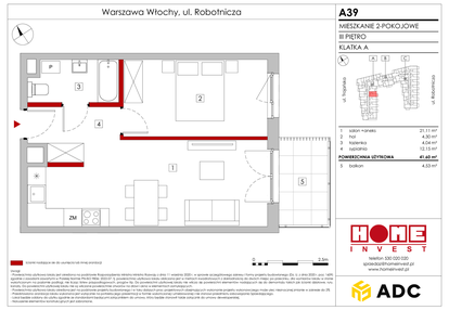 Mieszkanie w inwestycji: Zakątek Włochy