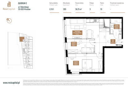 Mieszkanie w inwestycji: Quorum Apartments