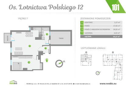 Mieszkanie w inwestycji: Os. Lotnictwa Polskiego 12