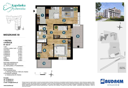 Mieszkanie w inwestycji: Kapelanka - Pychowicka - budynek CD