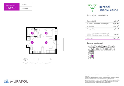Mieszkanie w inwestycji: Murapol Osiedle Verde bud. 3